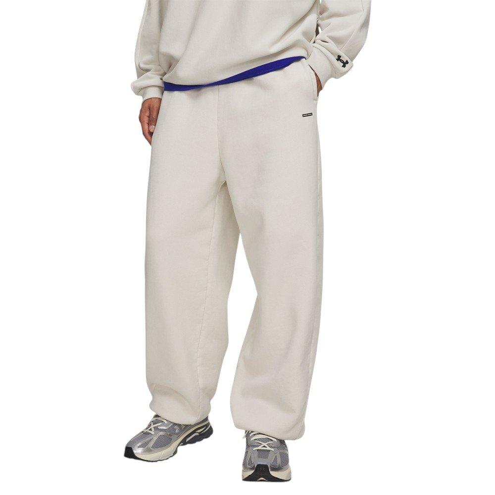 Under Armour Men's Icon Heavyweight Fleece Washed Pants - White - WHITE